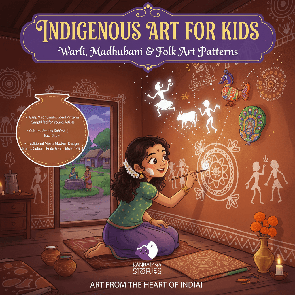 Indigenous Art for Kids -- personalized by Kannamma Stories