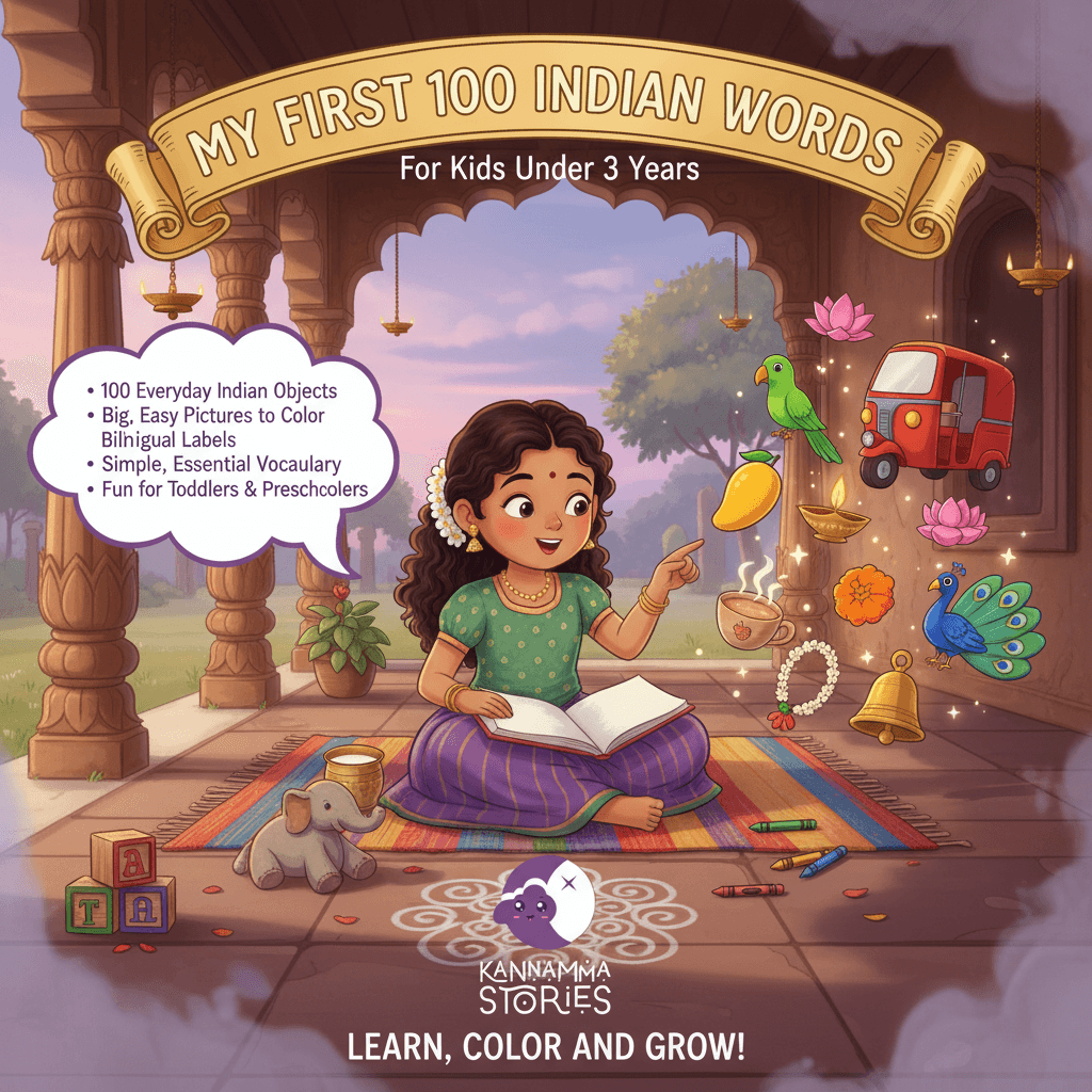 My First 100 Indian Words -- personalized by Kannamma Stories