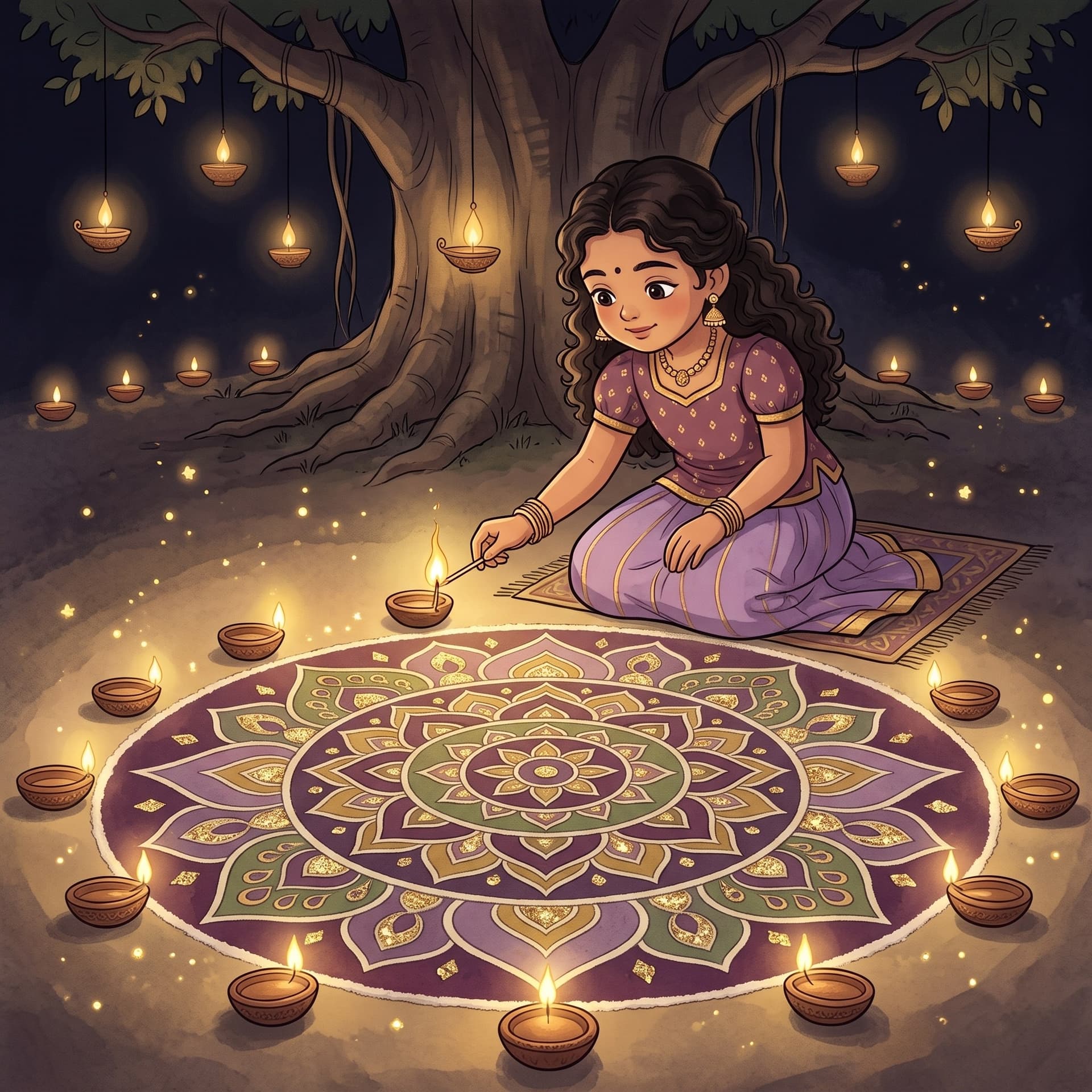 Diwali Rangoli Coloring Pages cover